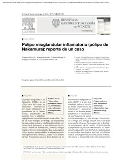 Pólipo mioglandular inflamatorio (pólipo de Nakamura): reporte de