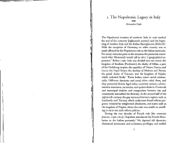 1. The Napoleonic Legacy in Italy