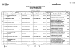 Secretaria Nacional del a Vivienda y el Hábitat, Abril Año 2015