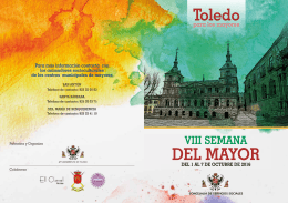 VIII Semana del Mayor - Ayuntamiento de Toledo