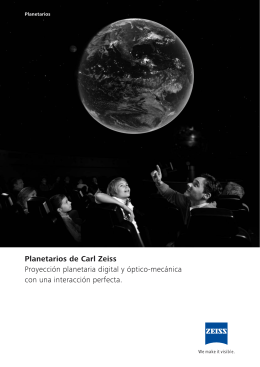 Planetarios de Carl Zeiss Proyección planetaria digital y óptico
