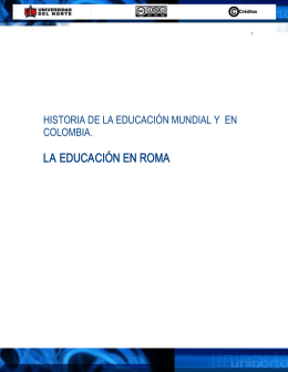 la educación en roma - Recursos pedagógicos