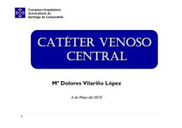 catéter venoso central