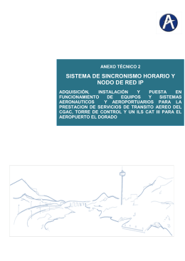 SISTEMA DE SINCRONISMO HORARIO Y NODO DE RED IP
