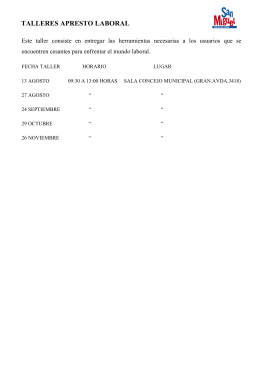 talleres apresto laboral