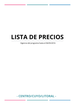 lista de precios - Precios Cuidados