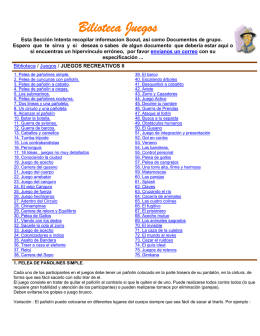 Bilioteca Juegos - Asociación de Scouts de Venezuela