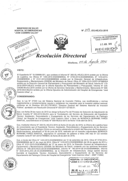 resolución directoral n° 149-2015-dg