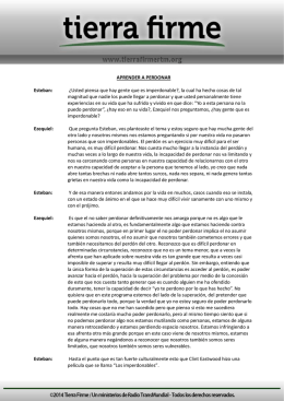 APRENDER A PERDONAR Esteban