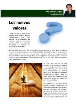 Los nuevos valores - Gabel D. Sotil García
