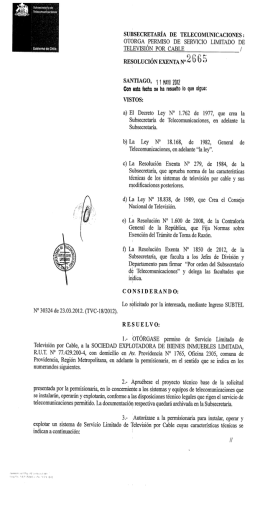 ¿í`¿bigm¿rae¿gu`¿f TELEVISIÓN POR CABLE . /