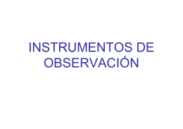 instrumentos de observación - EVALUACIÓN DEL RENDIMIENTO