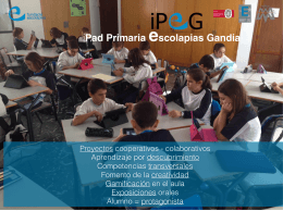 iPad Primaria Escolapias Gandía