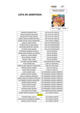 Lista Admitidos Curso Neurociencia Utrillas