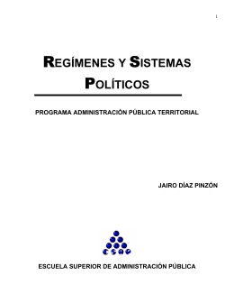 regímenes y sistemas políticos