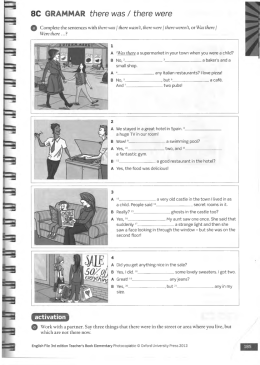 8С GRAMMAR there was / there were