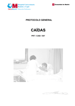Protocolo General CAÍDAS