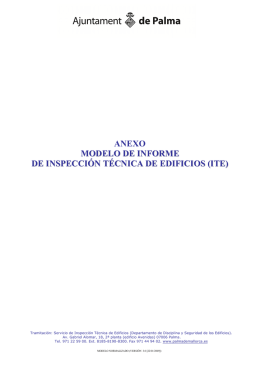 ANEXO MODELO DE INFORME DE INSPECCIÓN TÉCNICA DE
