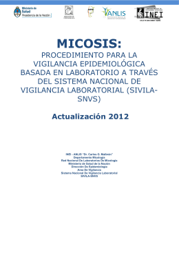 micosis - Ministerio de Salud de la Nación
