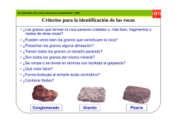Identificación de rocas