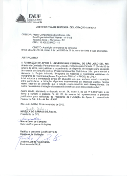 Termo Justificado de Dispensa de Licitação