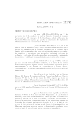 resolución ministerial n - Prensa Palacio de Gobierno