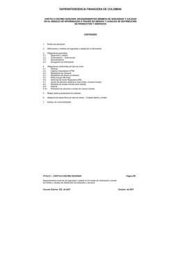 SUPERINTENDENCIA FINANCIERA DE COLOMBIA