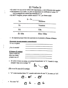 El verbo ir
