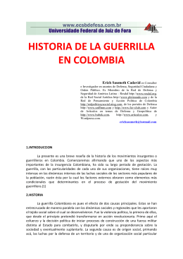 HISTORIA DE LA GUERRILLA EN COLOMBIA