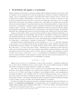 1 El problema del agente y el principal
