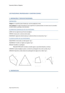 LOS POLÍGONOS, PROPIEDADES Y CONSTRUCCIONES. 1