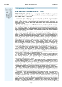 Orden EIE/529/2016 - Boletin Oficial de Aragón