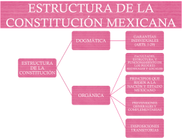ESTRUCTURA DE LA CONSTITUCIÓN MEXICANA
