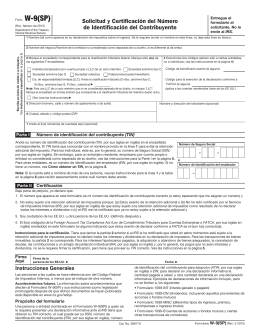 Formulario W-9 - Helm Bank USA