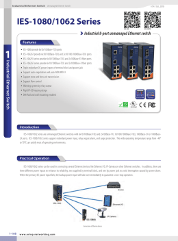 Industrial 8-port unmanaged Ethernet switch IES
