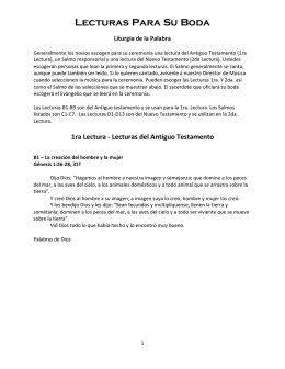 Lecturas Para Su Boda - St. Patrick Miami Beach