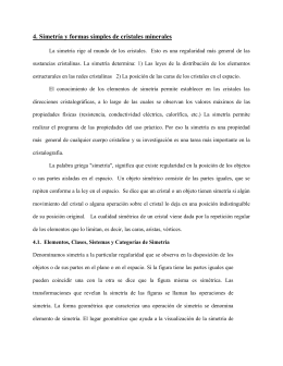 Simetria y formas simples de cristales minerales