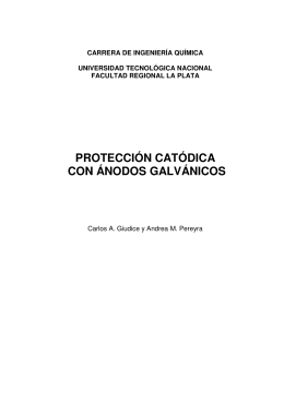 protección catódica con ánodos galvánicos - UTN