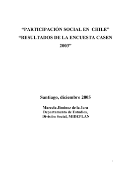 Participación social - Ministerio de Desarrollo Social