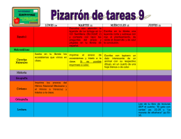 LUNES 10 MARTES 11 MIÉRCOLES 12 JUEVES 13