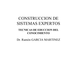 CONSTRUCCION DE SISTEMAS EXPERTOS