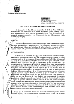 01126-2011-HC/TC - Tribunal Constitucional