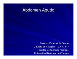 Abdomen Agudo - Blogs de la Facultad de Ciencias Económicas