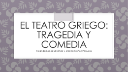 El teatro griego: tragedia y comedia