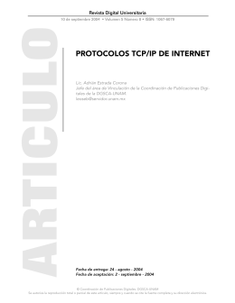 protocolos tcp/ip de internet - Revista Digital Universitaria