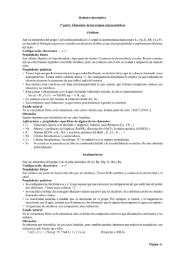 Química - Descriptiva