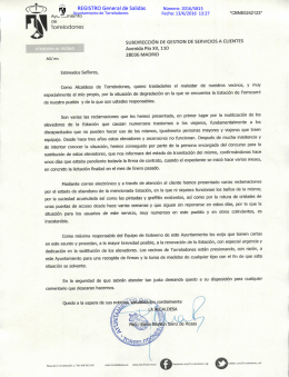 REGISTRO General de Salidas - Ayuntamiento de Torrelodones