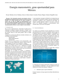 Energía mareomotriz, gran oportunidad para México.