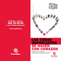 Díptico del Día de Caridad - Cáritas Diocesana de Valladolid