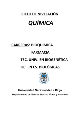química - Universidad Nacional de La Rioja